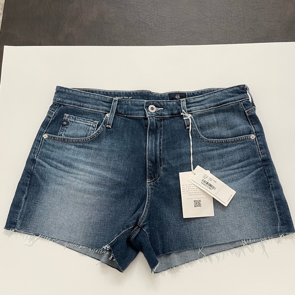 AG Adriano Goldschmied Hailey Cut-Off Ex-Boyfriend Denim Shorts - Picture 8 of 9